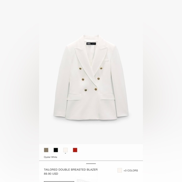 Zara Jackets & Blazers - Zara Double Breasted Blazer
